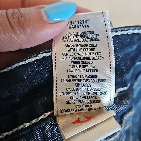 True Religion Dark Blue Jean Shorts - Picture 15 of 16